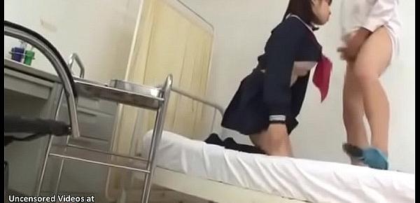  Japanese college girl has sex in the nursery